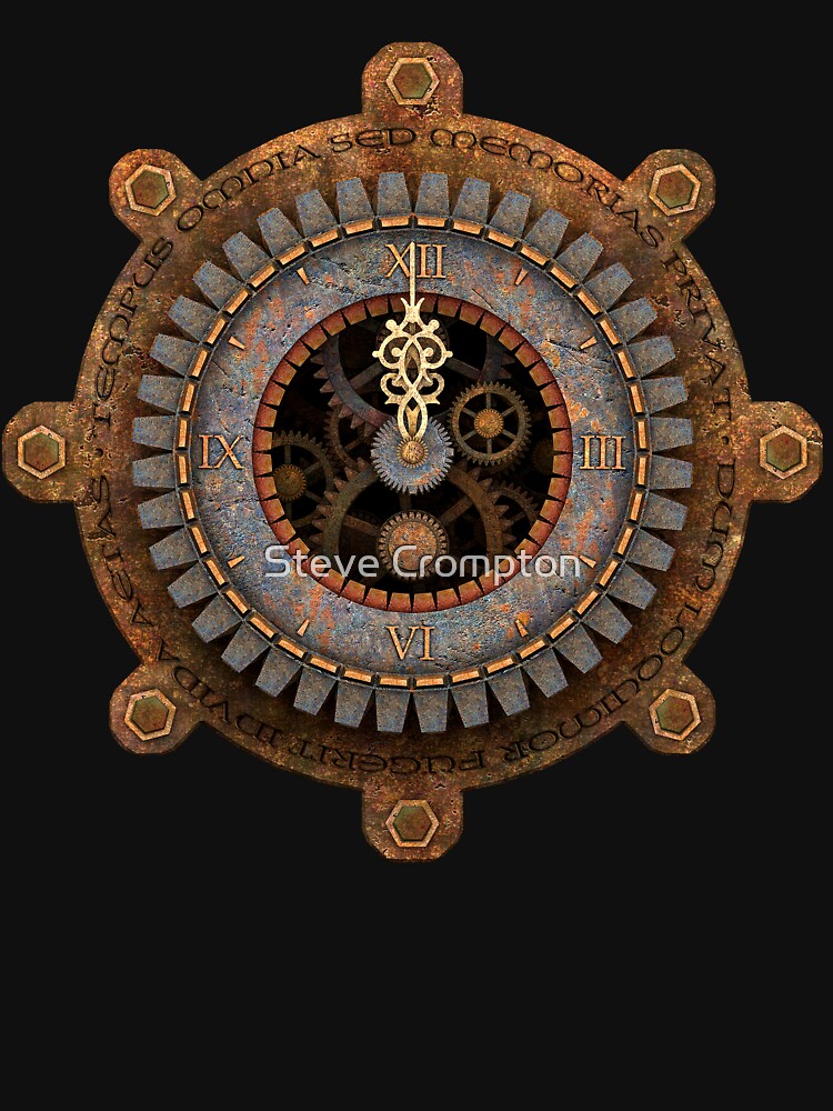 Infernal Steampunk Vintage Clock Face by SC001