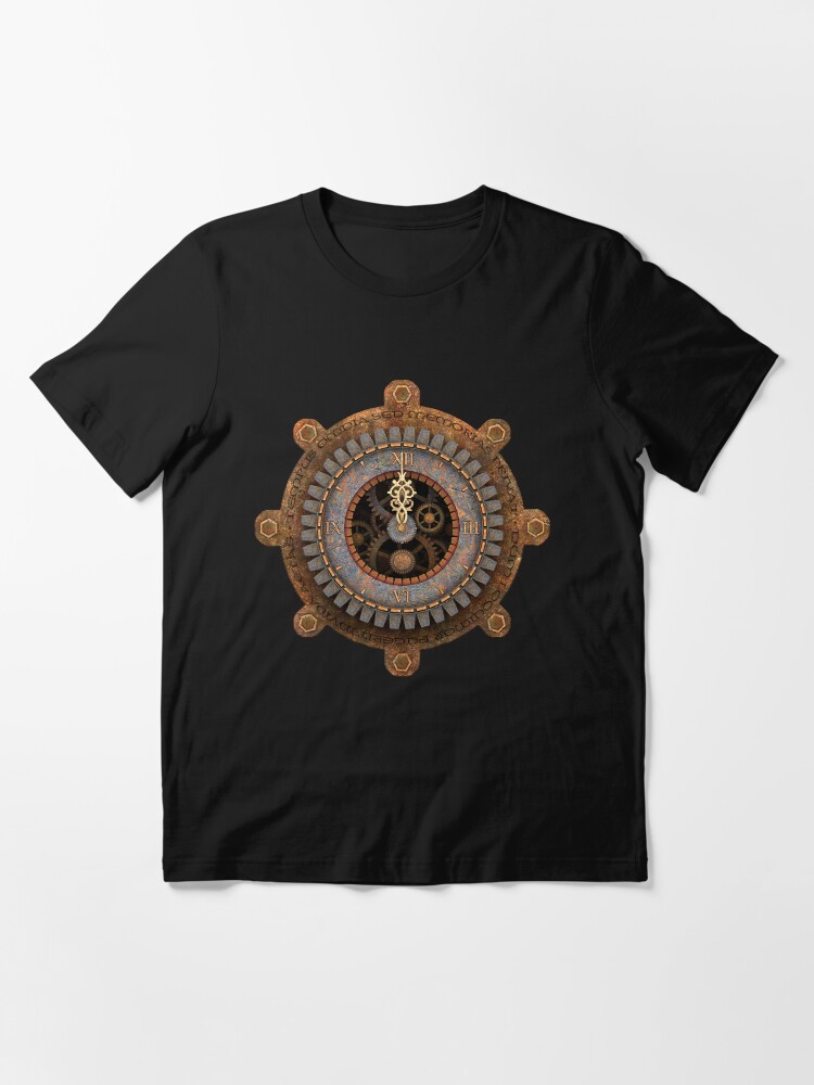 Alternate view of Infernal Steampunk Vintage Clock Face Essential T-Shirt