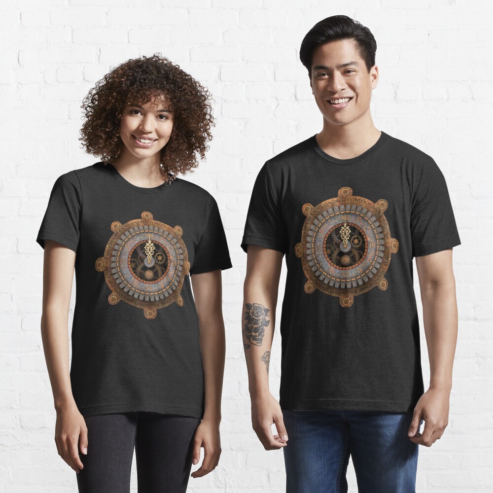 Infernal Steampunk Vintage Clock Face Essential T-Shirt