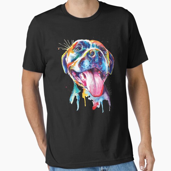 Item preview, Pitbull Artistic Colorful Dog Breed Pit Bull Splash Art Animal Gift designed and sold by Dressed For  Duty.