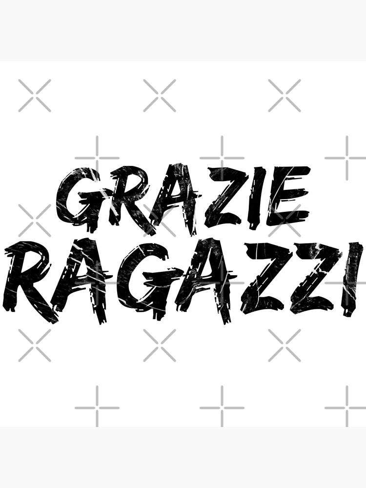 "Grazie Mille " Poster for Sale by WorldEngine Redbubble