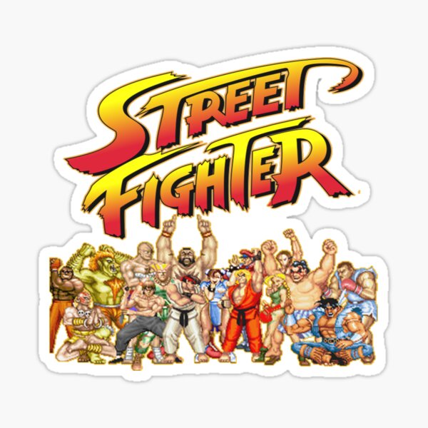 Jeu rétro Street Fighter Sticker