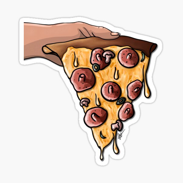Pizza « tits » garnie Sticker