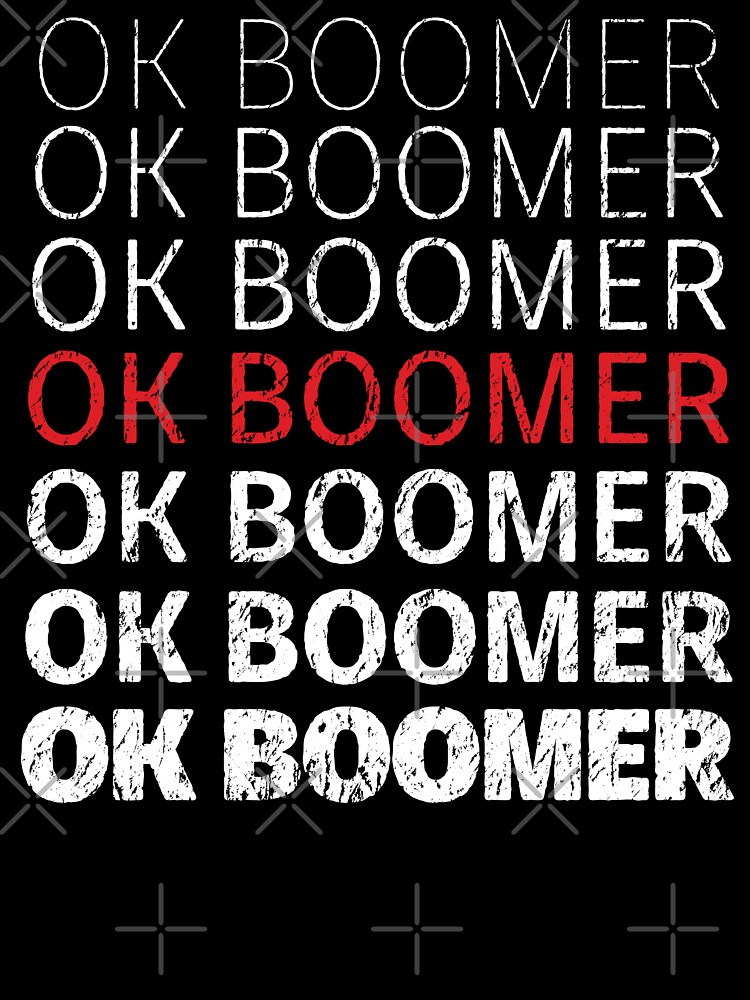 Vintage Retro Ok Boomer Okay Gen Z Millennials Generation T-Shirt