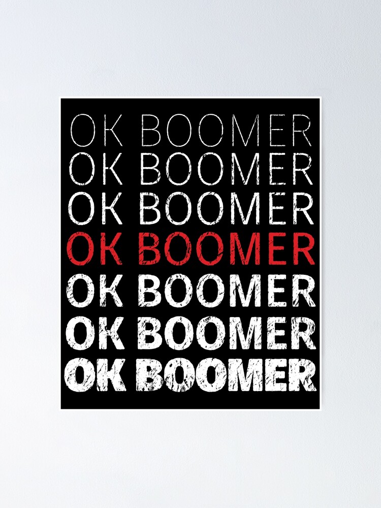 Vintage Retro Ok Boomer Okay Gen Z Millennials Generation T-Shirt