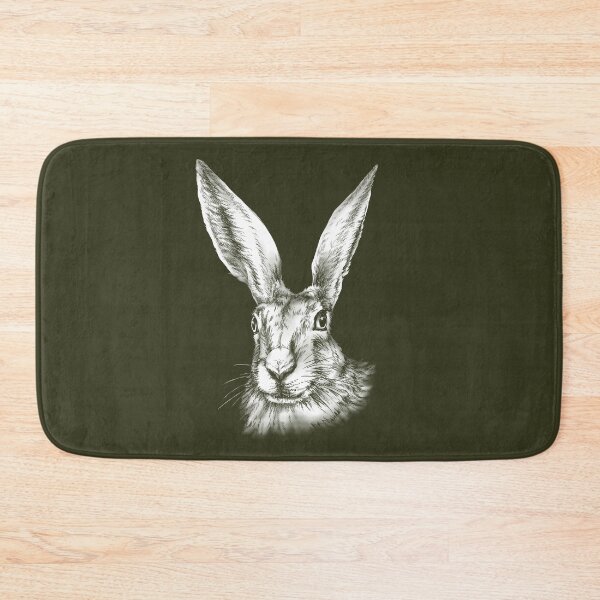 Item preview, Hare Animal Portrait (dark background) designed and sold by MMMSdesigns.