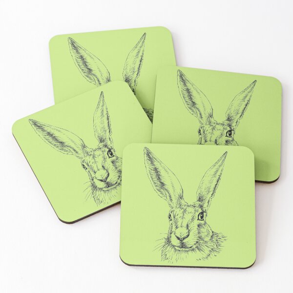 Item preview, Hare Animal Portrait (bright background) designed and sold by MMMSdesigns.