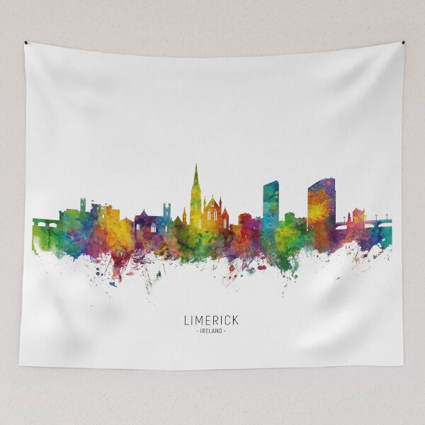 Item preview, Limerick Ireland Skyline designed and sold by ArtPrints.