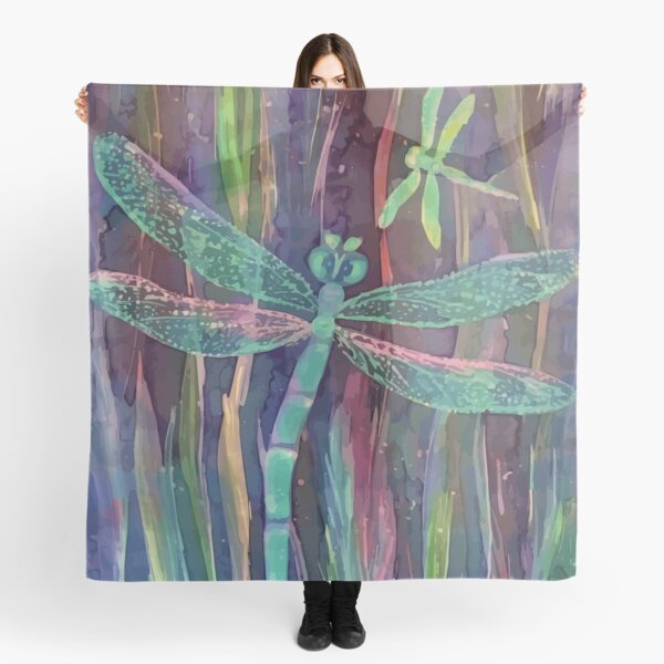 Dragonflies blue Scarf
