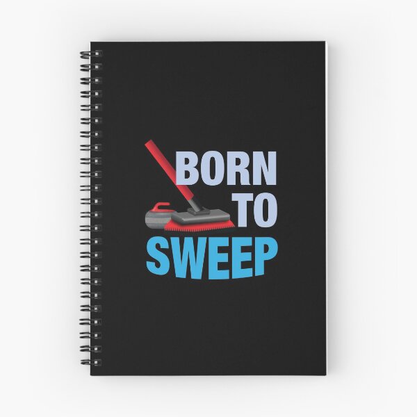 Item preview, 'Born To Sweep' (Black) designed and sold by The Button Gal.