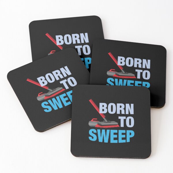 Item preview, 'Born To Sweep' (Black) designed and sold by The Button Gal.