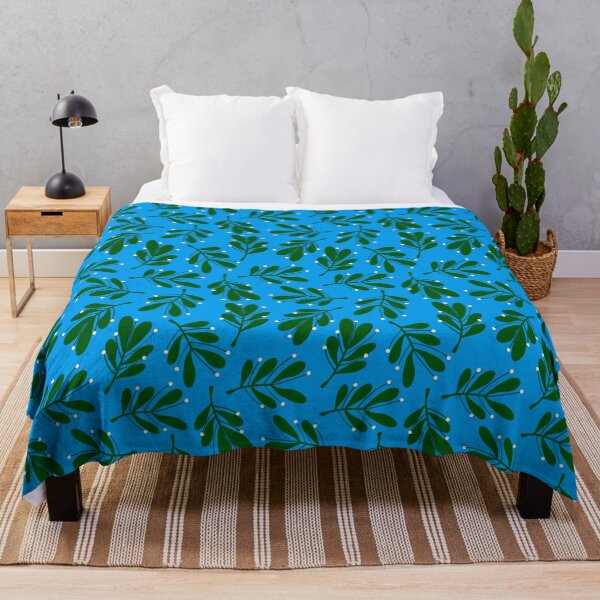 Item preview, mistletoe on blue designed and sold by B0red.