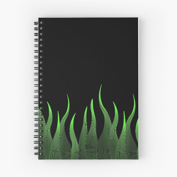 Item preview, pattern valance crest punk rock green grass fire flame designed and sold by Marcos Sevilla Martin.
