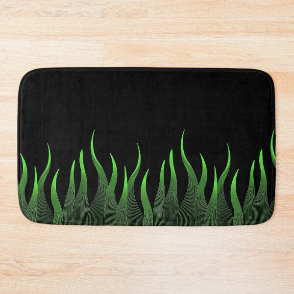 Item preview, pattern valance crest punk rock green grass fire flame designed and sold by Marcos Sevilla Martin.