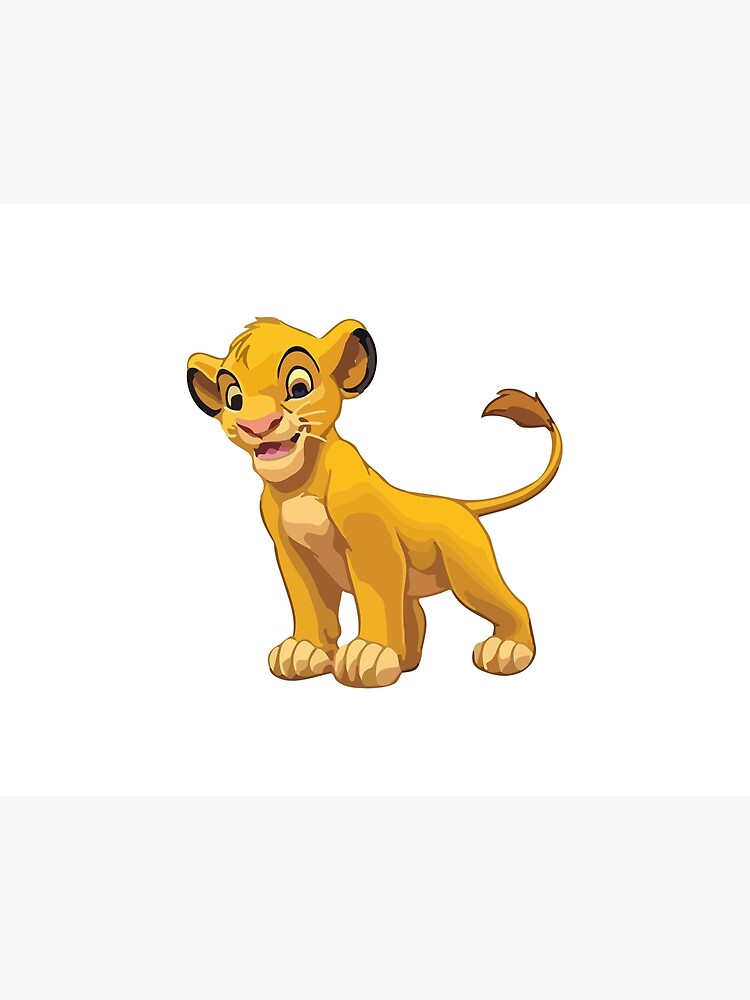 Lion King Simba Striped Yellow White Cartoon Custom Name