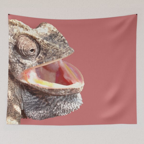 Item preview, Geeky Chameleon Close Up Photograph Vector Cut Out designed and sold by taiche.