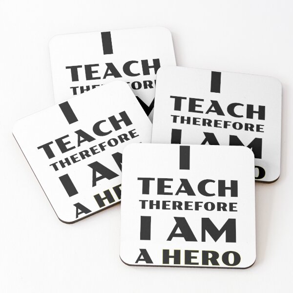 Item preview, I Teach Therefore I Am A Hero designed and sold by TeachUrb.