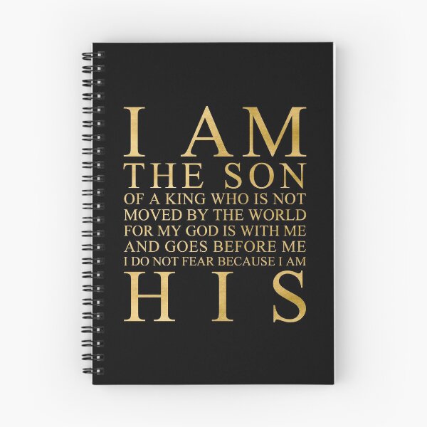 Item preview, I Am The Son Of A King (Black and Gold) designed and sold by 4wordsmovement.