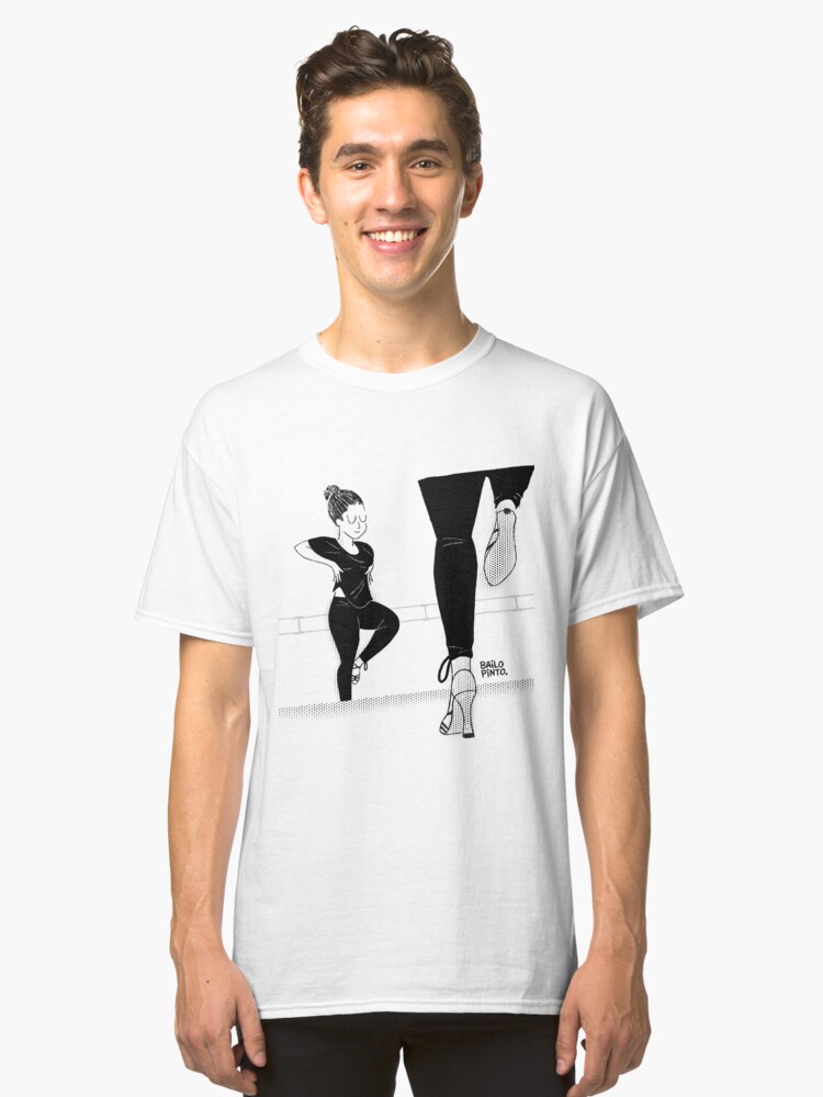 Vista alternativa de Camiseta clásica Salsera ensayando para bailar