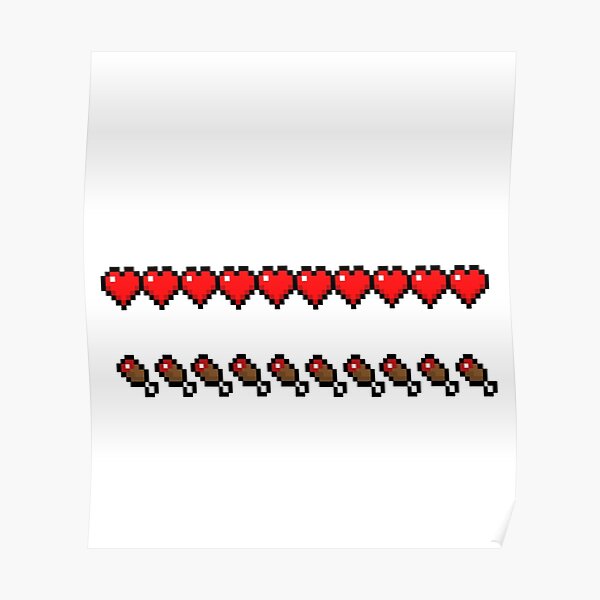 Minecraft Health Bar Poster