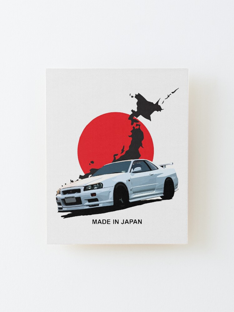 Skyline R34 GTR Japan | Mounted Print