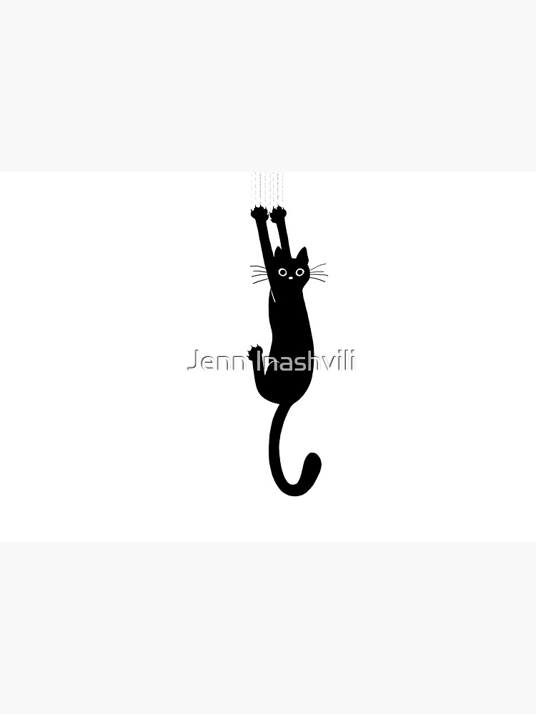 Black Cat Holding On by ShortCoffee