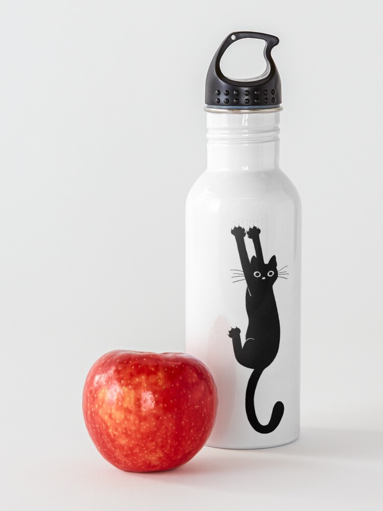 Alternate view of Black Cat Holding On Water Bottle