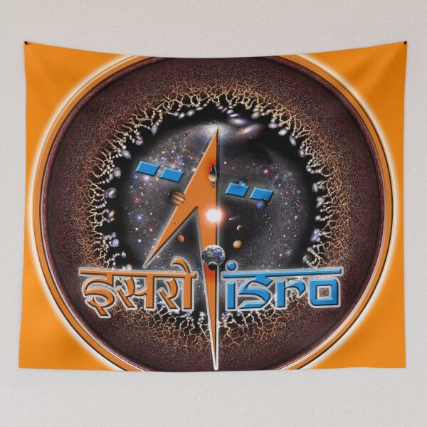 Item preview, ISRO (Indian Space Research Organisation) Logo with the Universe! designed and sold by Pablo Carlos Budassi.