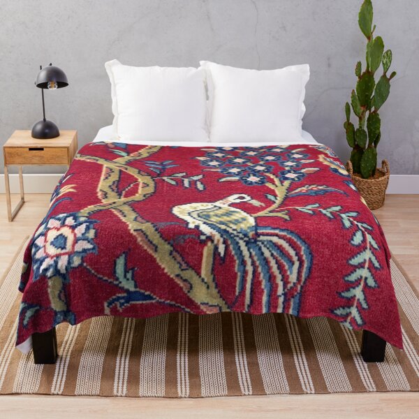 Item preview, Tree of Life with Bird Antique Persian Rug Print designed and sold by Vicky Brago-Mitchell®.