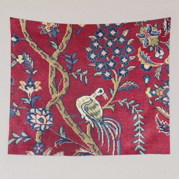 Item preview, Tree of Life with Bird Antique Persian Rug Print designed and sold by Vicky Brago-Mitchell®.