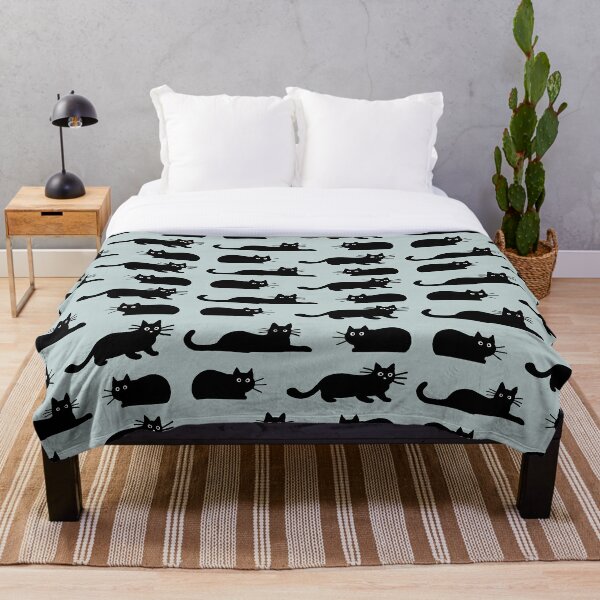 Cat Throw Blankets Redbubble - grey cat tail roblox cat tail grey cats create an avatar