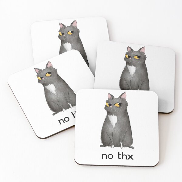 Item preview, No Thx Boundaries Cat designed and sold by goobercity.