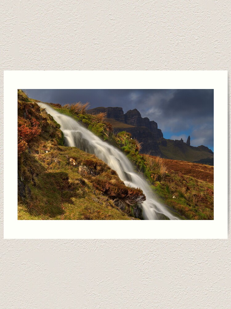 Alternate view of Storr Waterfall Art Print