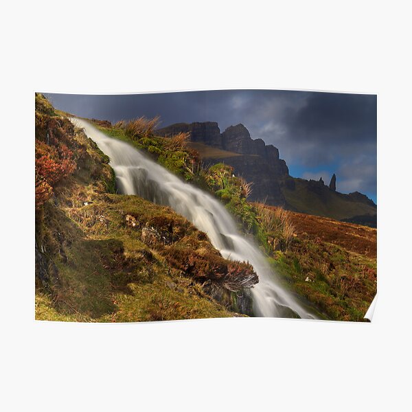 Storr Waterfall Poster