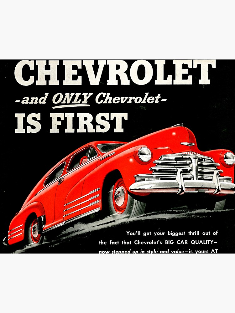 Chevrolet car ad 1948 by liesjes