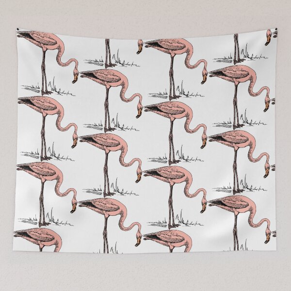 Item preview, Pink Flamingo Bird Design - Vintage graphic which is full of charm designed and sold by Rocketman2017.
