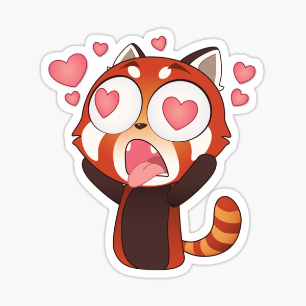 Crazy Love Red Panda Sticker