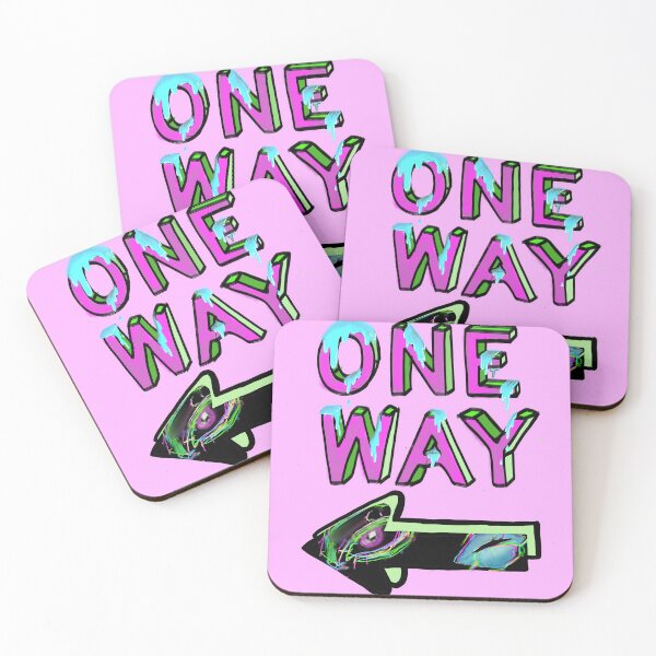 Item preview, Psychedelic One Way Road Sign designed and sold by asaturnstar.