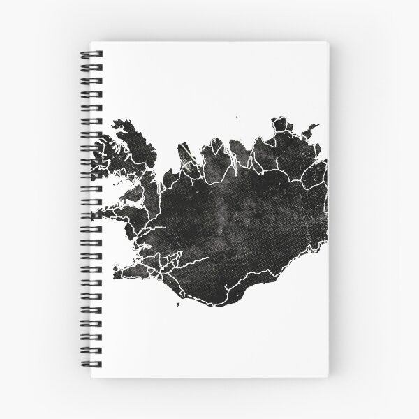 Item preview, BLACK ICELAND MAP 2 by Monika Strigel designed and sold by SunlightStudios.