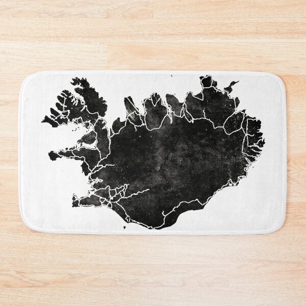 Item preview, BLACK ICELAND MAP 2 by Monika Strigel designed and sold by SunlightStudios.