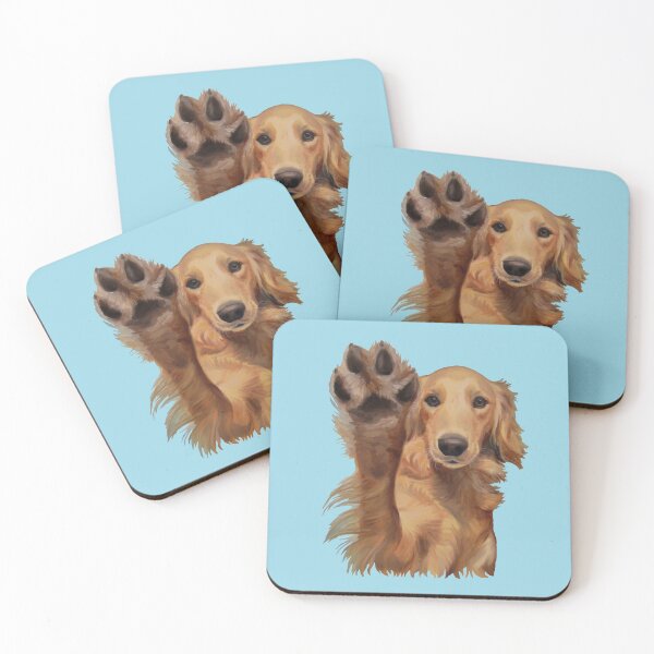 Item preview, Golden Retriever High Five  designed and sold by Noewi.