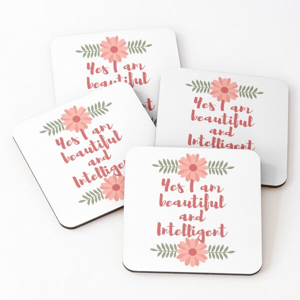 Artikelvorschau, Yes i am beautiful and intelligent entworfen und verkauft von nmdesigns1.