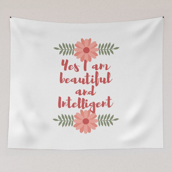 Artikelvorschau, Yes i am beautiful and intelligent entworfen und verkauft von nmdesigns1.