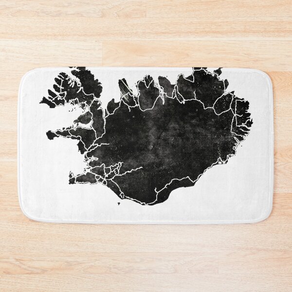 Item preview, BLACK ICELAND MAP 1 by Monika Strigel designed and sold by SunlightStudios.