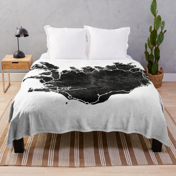 Item preview, BLACK ICELAND MAP 1 by Monika Strigel designed and sold by SunlightStudios.