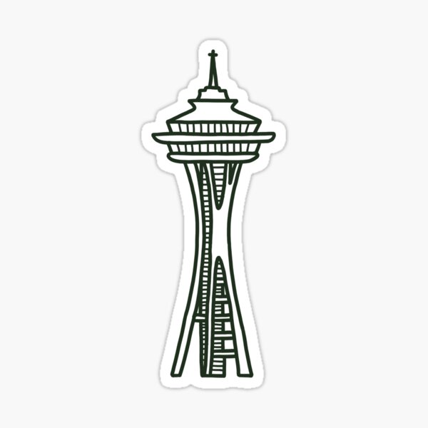 Item preview, space needle - green designed and sold by charmaine-yabut.