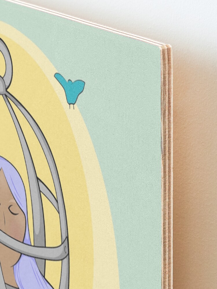 Thumbnail 3 of 6, Mounted Print, The Saint of Forgetting What You Wanted to Say designed and sold by Otter-Grotto.