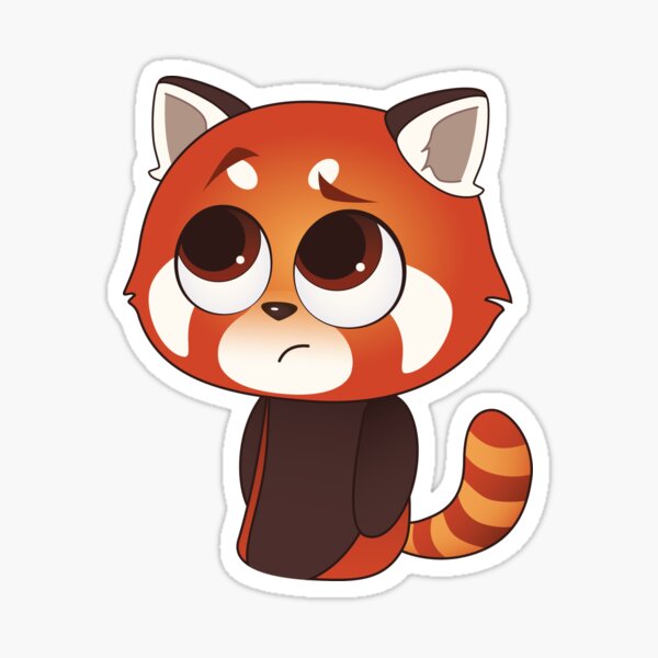 Bummer Red Panda Sticker