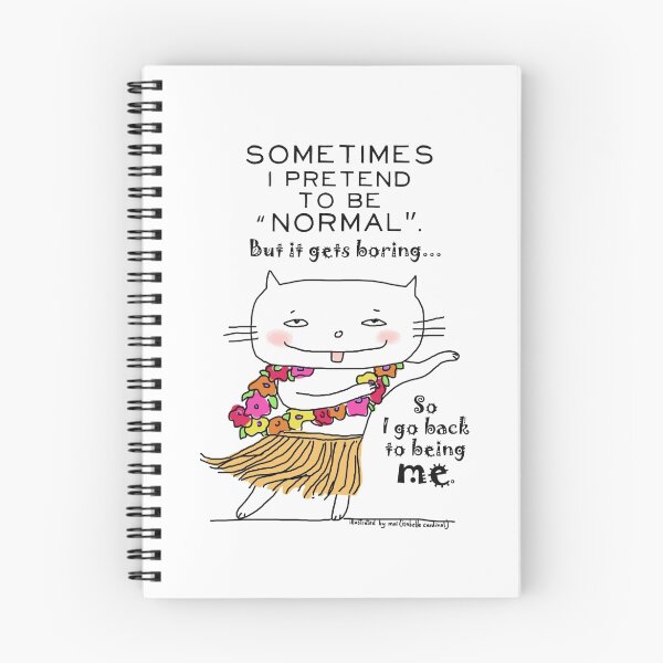 Item preview, Being normal is... boring! / Cat doodle designed and sold by eyecreate.