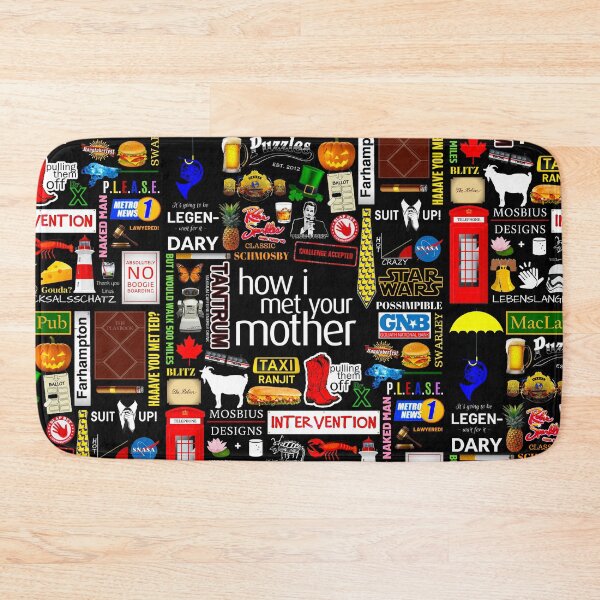 Item preview, How i Met Your Mother Collage Poster Iconographic - Infographic designed and sold by Della97.
